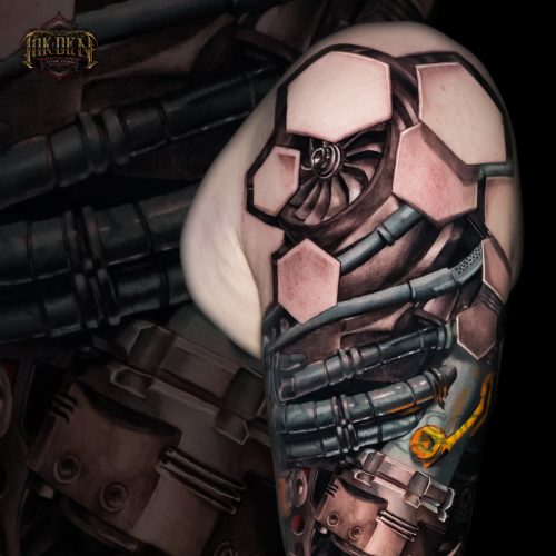 Biomech-cover-up-realism-shamack-inkden-tattoo-Blackpool