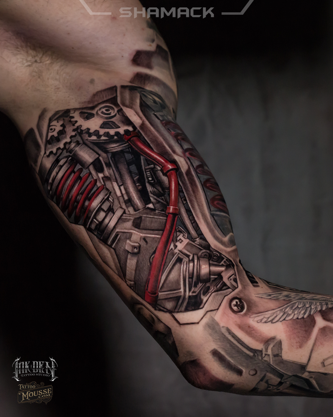 9 Amazing Biomechanical Tattoo Designs  Styles At Life