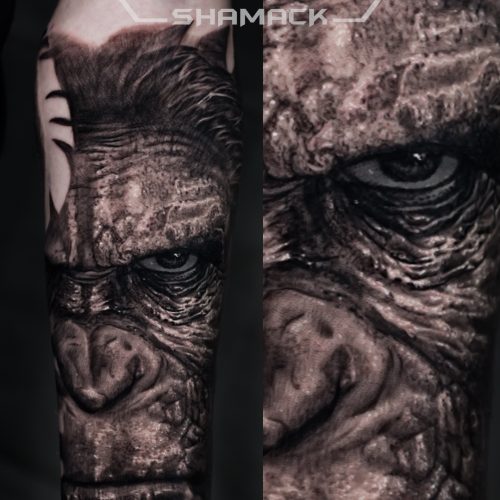 animal-cesar-apes-tattoo-Shamack-Inkden