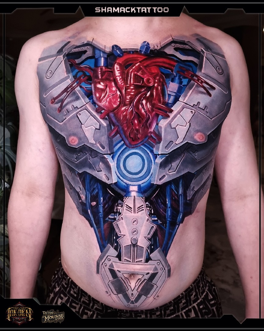 Jose Perez Jr. Tattoos on Tumblr: Get into gear it's Friday and weather is  fine !! This is a chest piece I did awhile back . What do ya think ? Thanks  for looking...