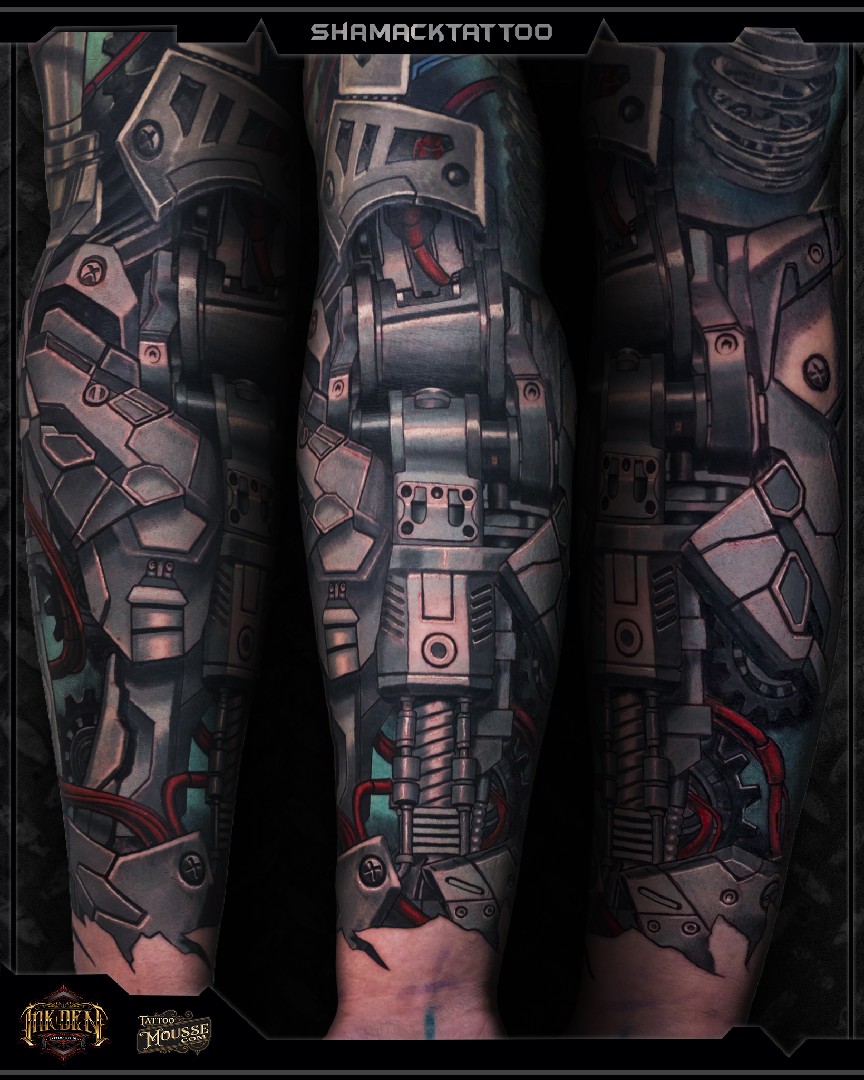 Bionic Arm Tattoo  Tattoo for a week