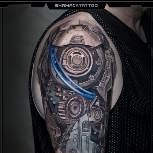 biomechancal-tattoo-sleeve-cover-up-01-Shamack-tattoo-Inkden