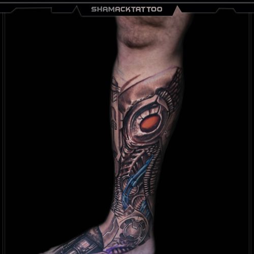 biomechanical-FREEHAND-organic-leg-sleeve-Cover-03-mechanical-Shamack-inkden-tattoo