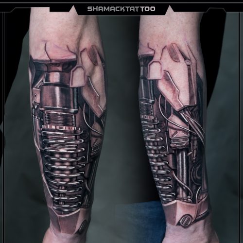 biomechanical-forearm-mechanical-Shamack-tattoo