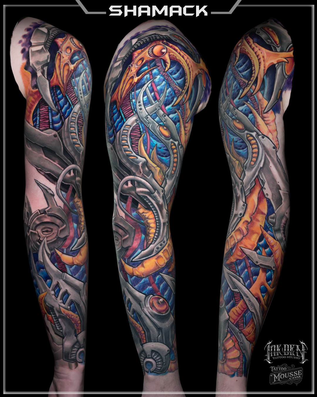 anatomical heart biomechcolortattoo  The Reserve Tattoo Company  Flickr