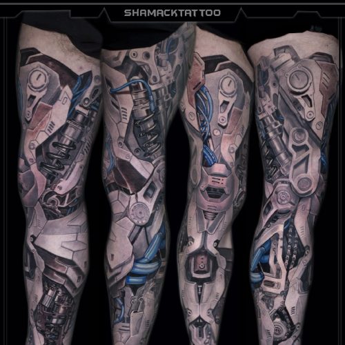 biomechanical-tattoo-5-full-leg-sleeve-blue-mechanical-Shamack-inkden-tat