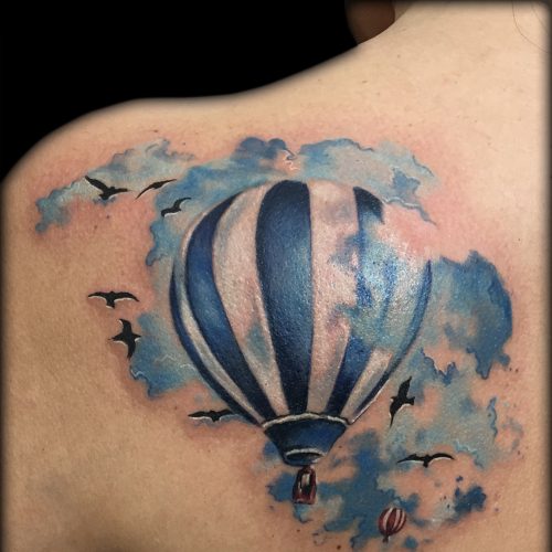 balloon-female-watercolour-chris-Strach-inkden-tattoo-Blackpool