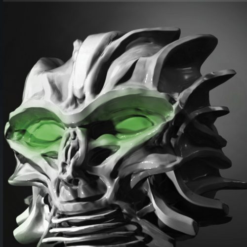 Biomechanical-face-mask-tattoo-custom-design-done-in-3d-software-by-Shamack-