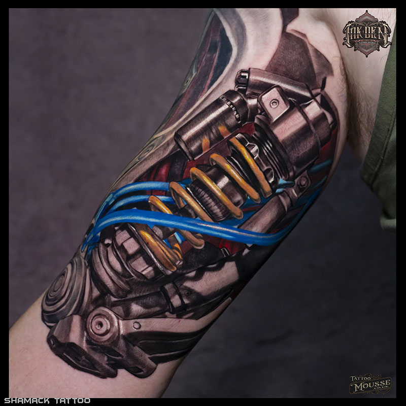 Amazing Biomechanical Tattoos