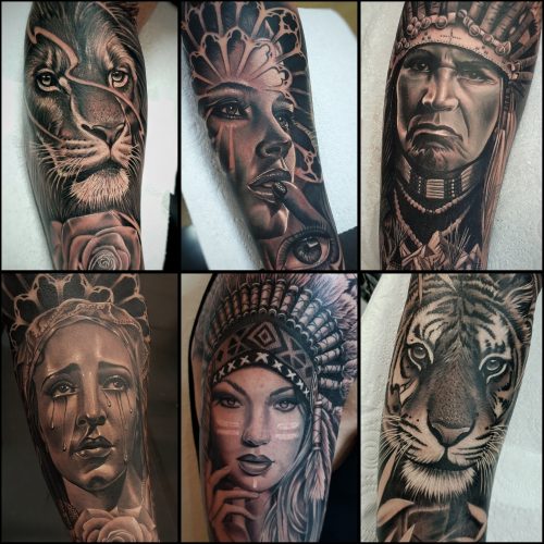 Mix-tattoos-by-Pedro-VanDiesel-Tattoo_Inkden-Tattoo-Studio_Blackpool