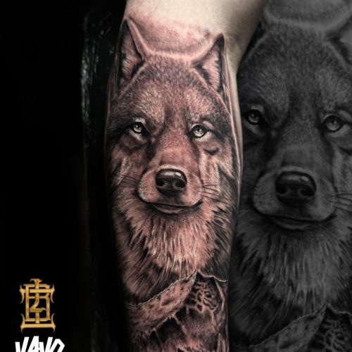 wolf-cubs-bridge-waterfall-surroundings-blackandgrey-lowerarm