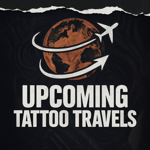 announcment of traveling plans for Shamack tattoo